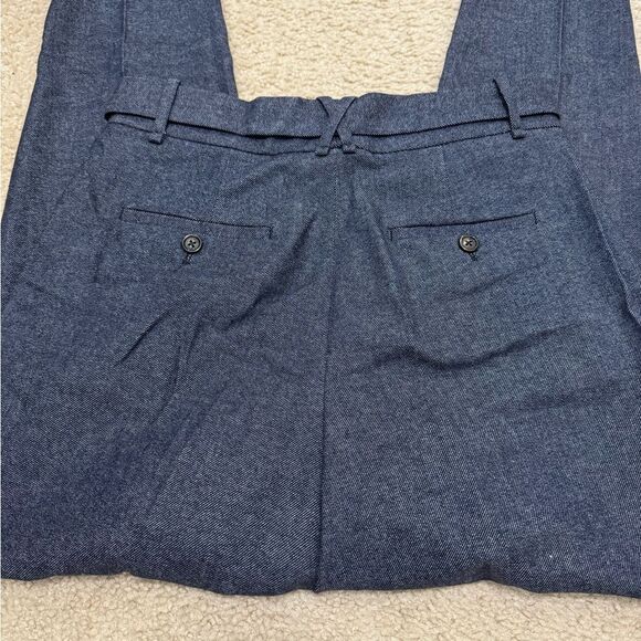 Massimo Dutti Wool Blue Grey Ankle Length High Rise Tapered Pants Sz US 6 EUC - Picture 10 of 14